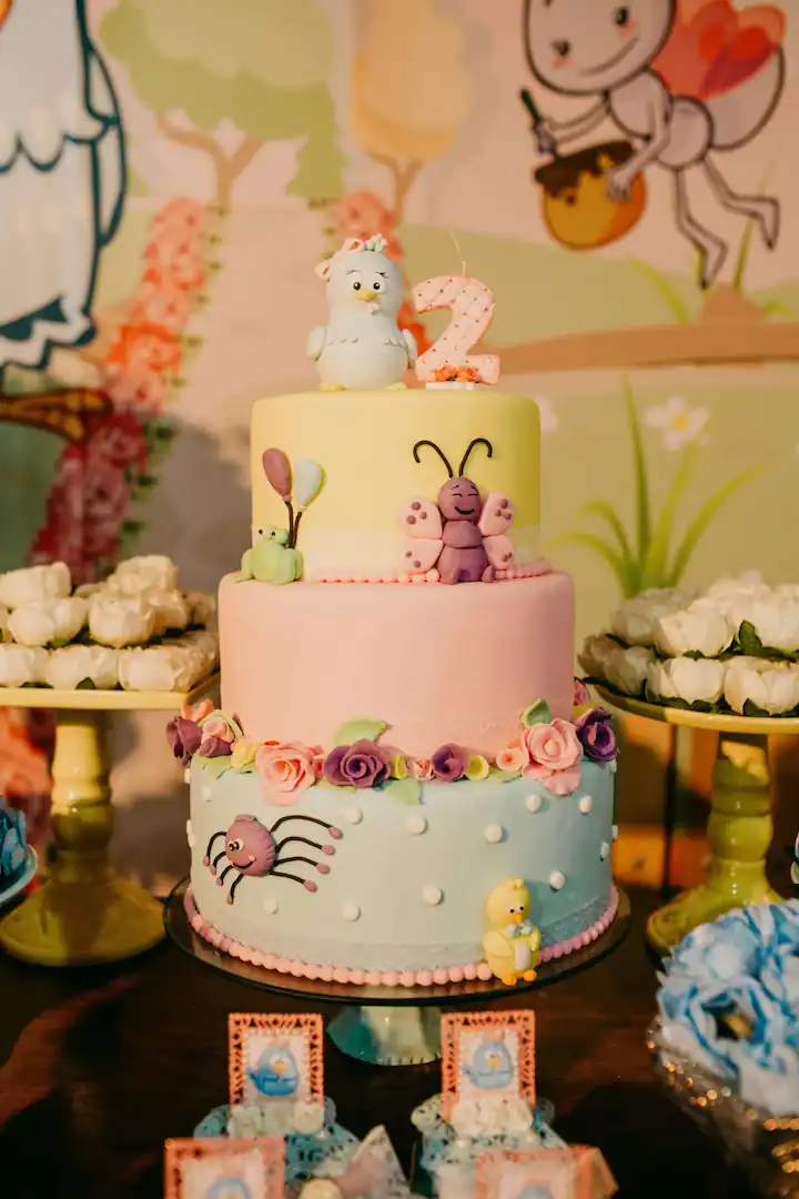 Gâteau en forme de chiffre pour anniversaire